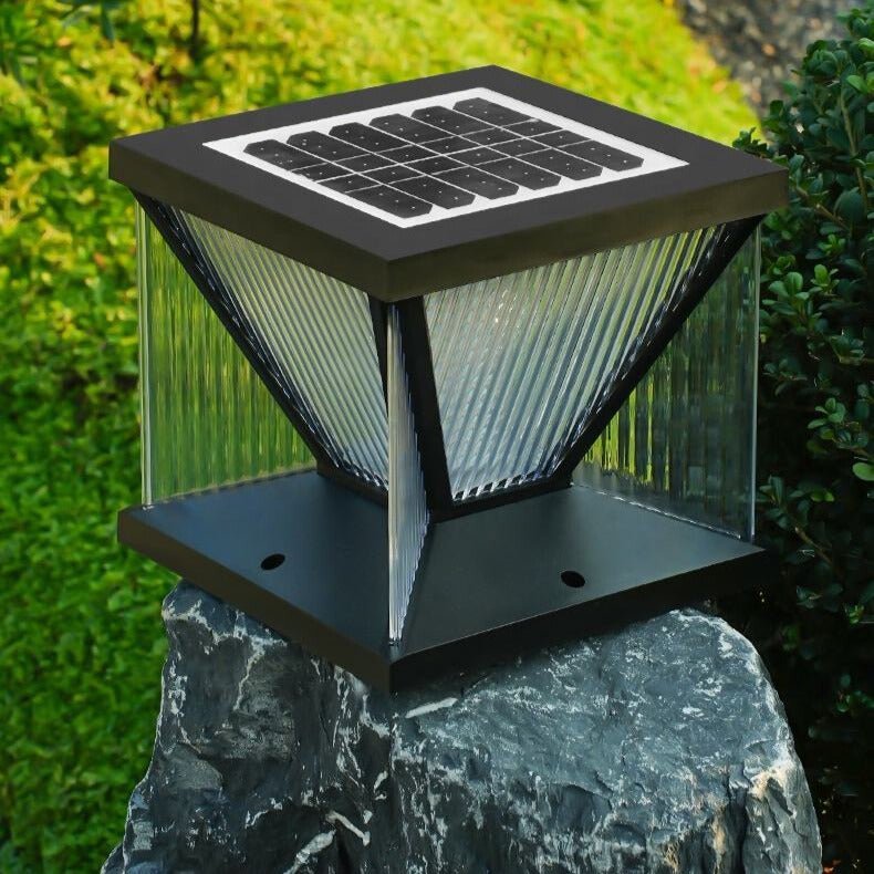 Outdoor LED Solar Garden Light Modern Landscape Lamp | ABS PC Waterproof Design | 2200mAh Battery | Pathway Lighting