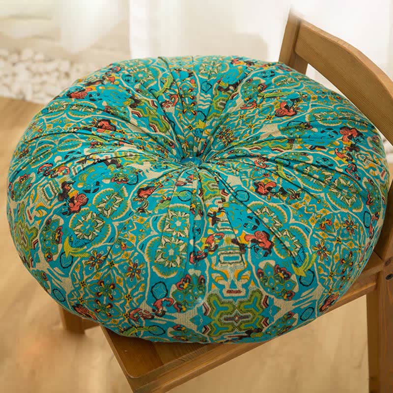 Ownkoti Bohemian Chair Pad Floor Cushion | Soft Cotton Seat Pillow | Comfortable Floor & Chair Cushion for Home and Office