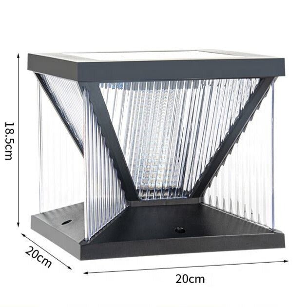 Outdoor LED Solar Garden Light Modern Landscape Lamp | ABS PC Waterproof Design | 2200mAh Battery | Pathway Lighting