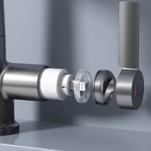 Pull-Out Kitchen Faucet | Retractable Kitchen Faucet with 5 Spray Modes | FlexiHahn