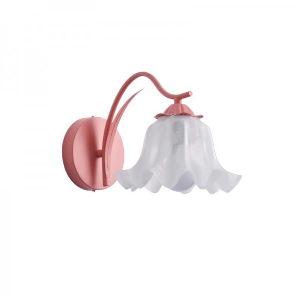 French Retro Flower Wall Lamp Vintage Garden Style | Acrylic Shade | E27 LED | Soft Ambient Wall Lighting | Bedroom & Living Room