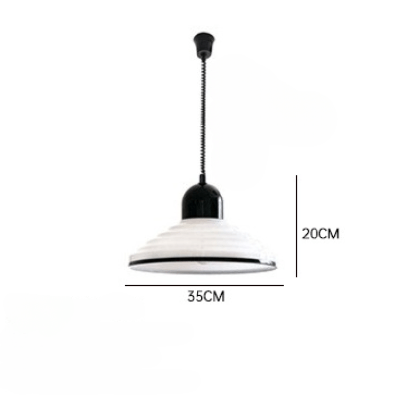 French Cream Glass Wind Pendant Lamp
