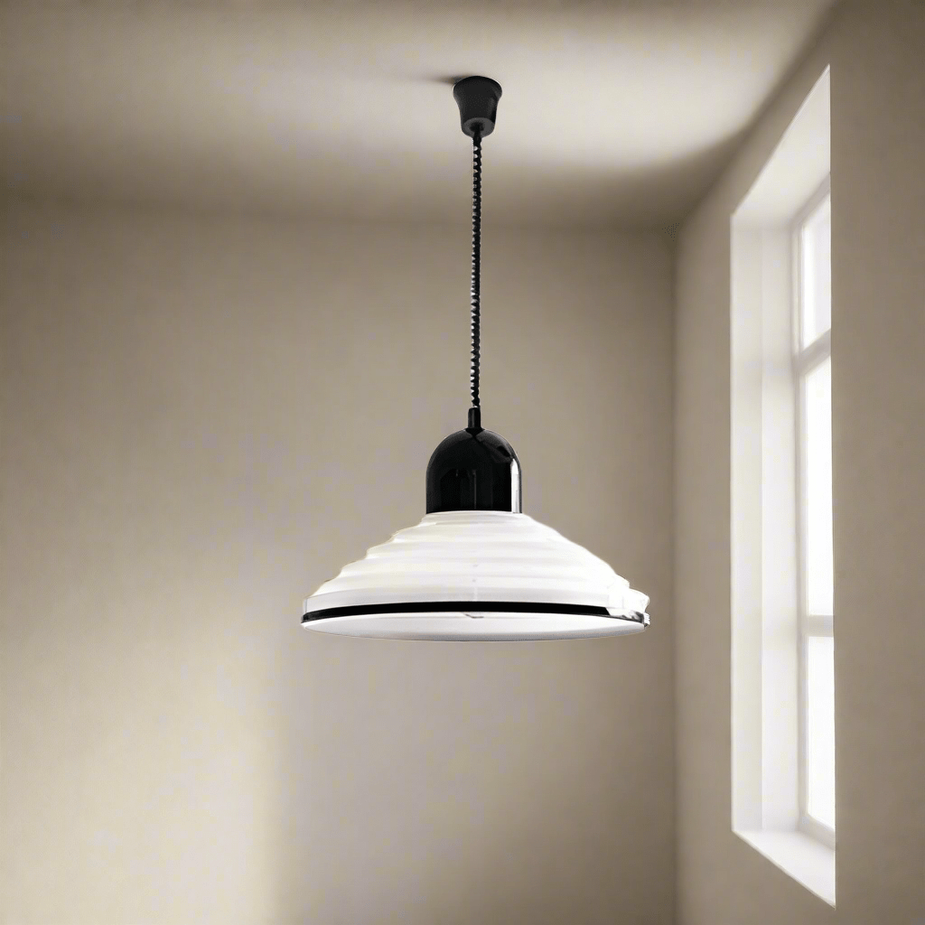 French Cream Glass Wind Pendant Lamp