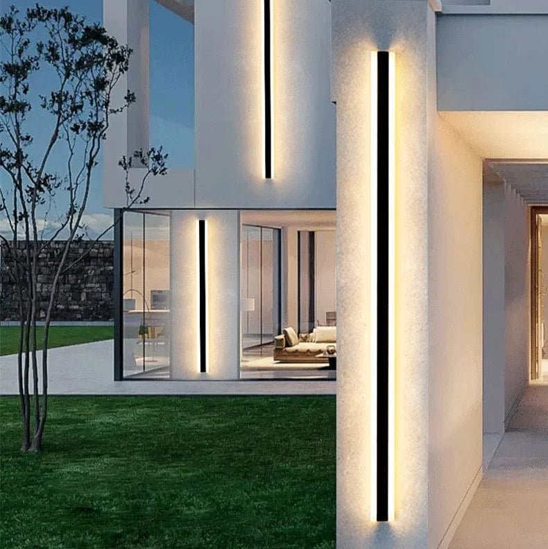 Striped LED Wall Lamp Linear Wall Light | Aluminum & Acrylic | IP65 Waterproof | Modern Indoor & Outdoor Accent Lighting