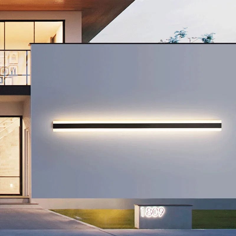 Striped LED Wall Lamp Linear Wall Light | Aluminum & Acrylic | IP65 Waterproof | Modern Indoor & Outdoor Accent Lighting