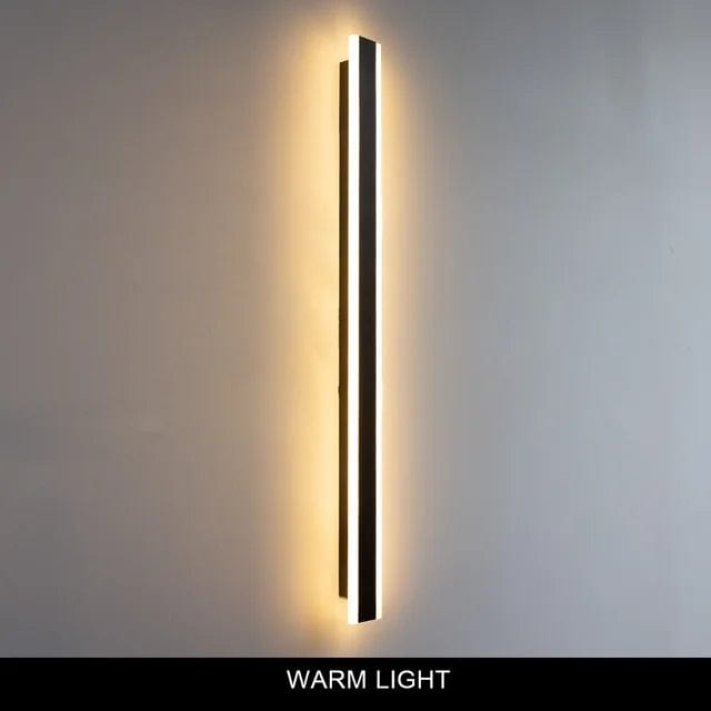 Striped LED Wall Lamp Linear Wall Light | Aluminum & Acrylic | IP65 Waterproof | Modern Indoor & Outdoor Accent Lighting