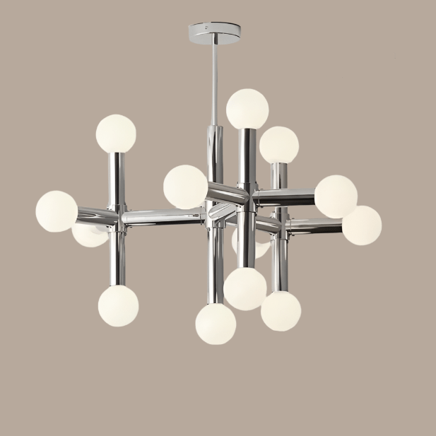 Glass Ball Chandelier Scandinavian Style