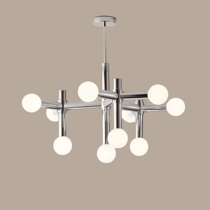 Glass Ball Chandelier Scandinavian Style