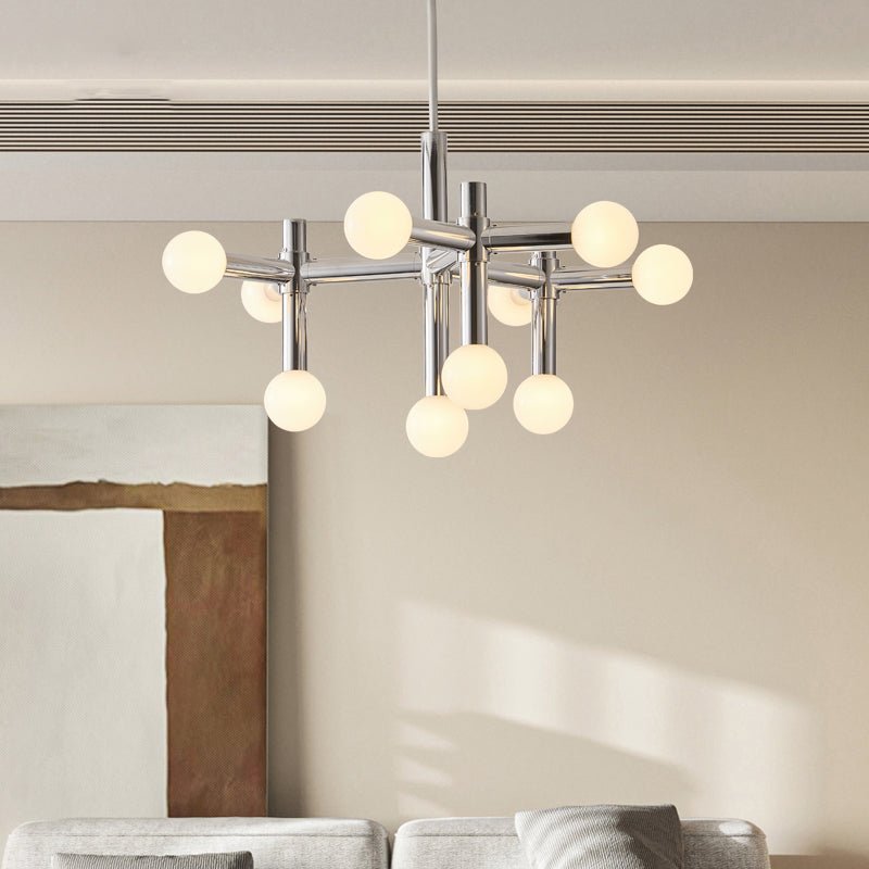 Glass Ball Chandelier Scandinavian Style