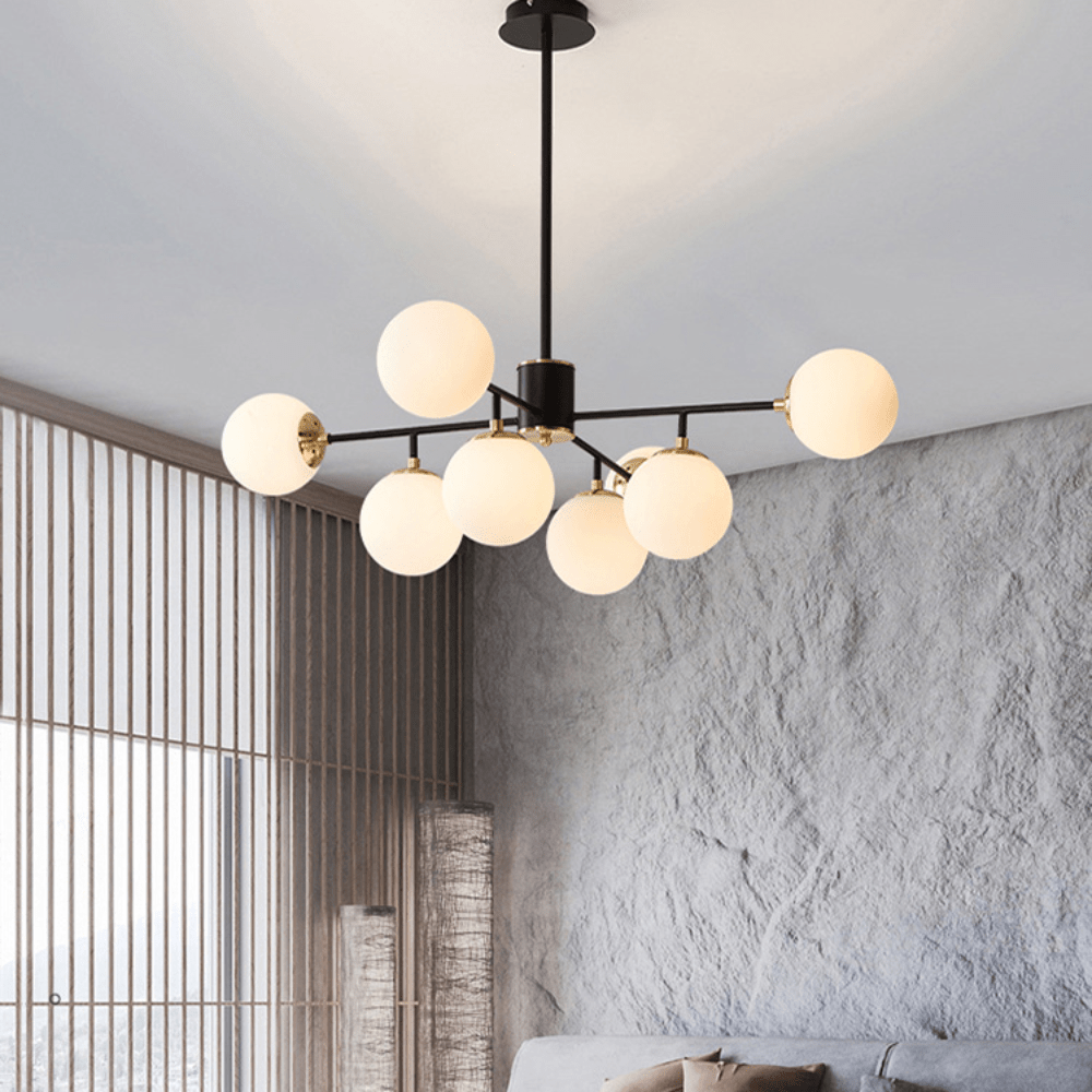 Glass Chandelier in Scandinavian Style