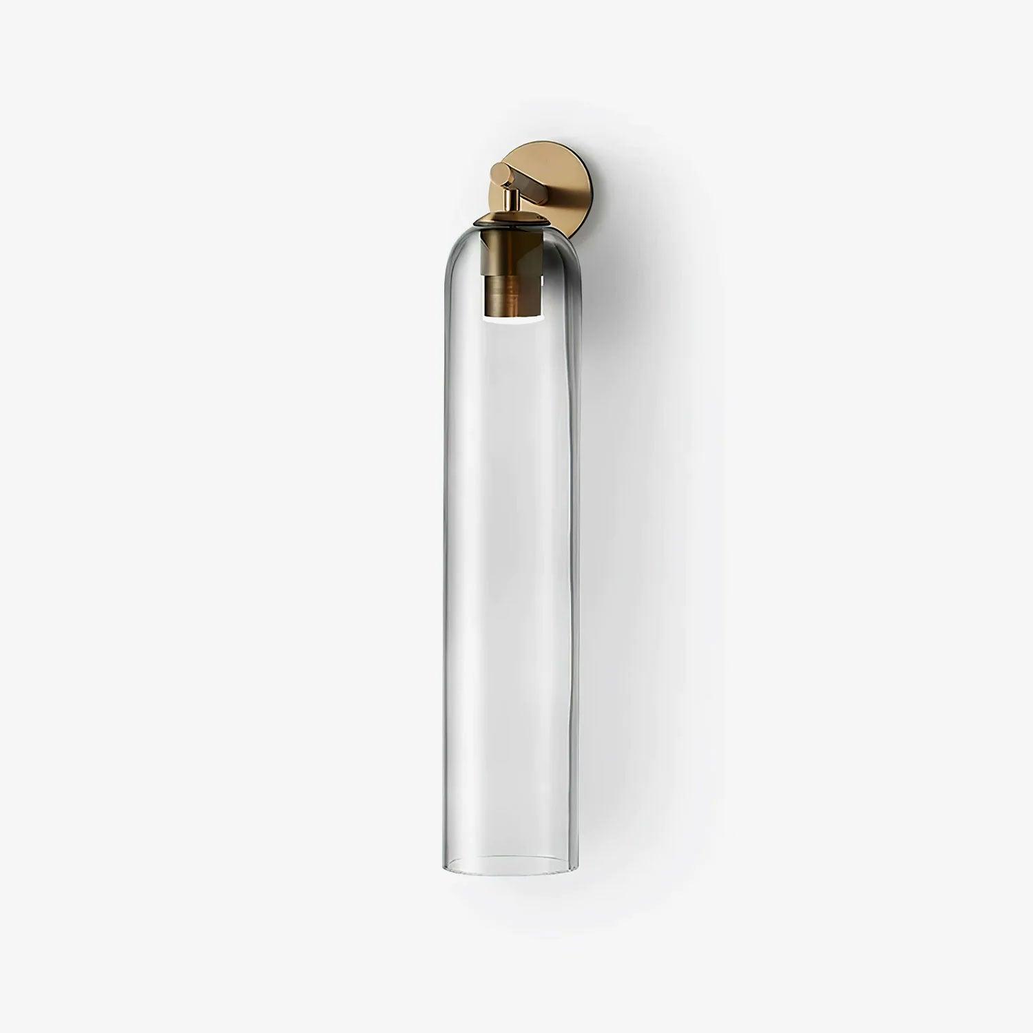 Glass Wall Lamp Modern Art Sconce Vertical Design | Metal & Glass | E26 E27 LED Compatible | Ambient Indoor Wall Lighting