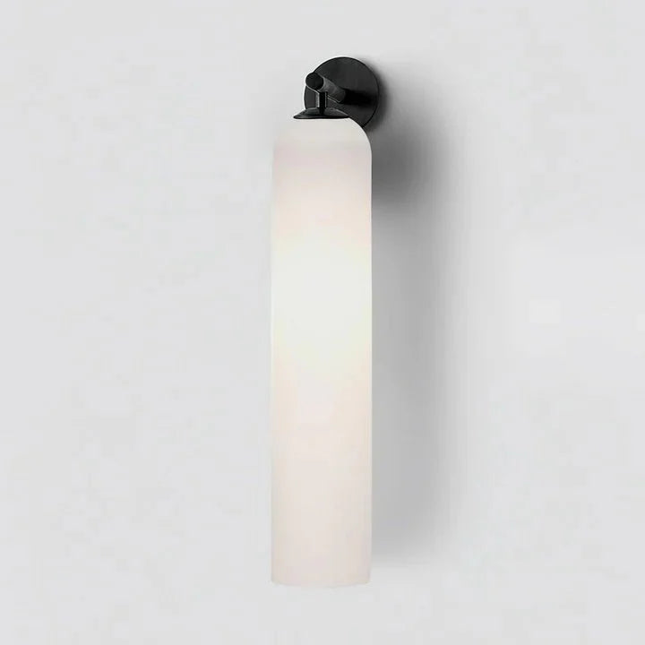 Glass Wall Lamp Modern Art Sconce Vertical Design | Metal & Glass | E26 E27 LED Compatible | Ambient Indoor Wall Lighting