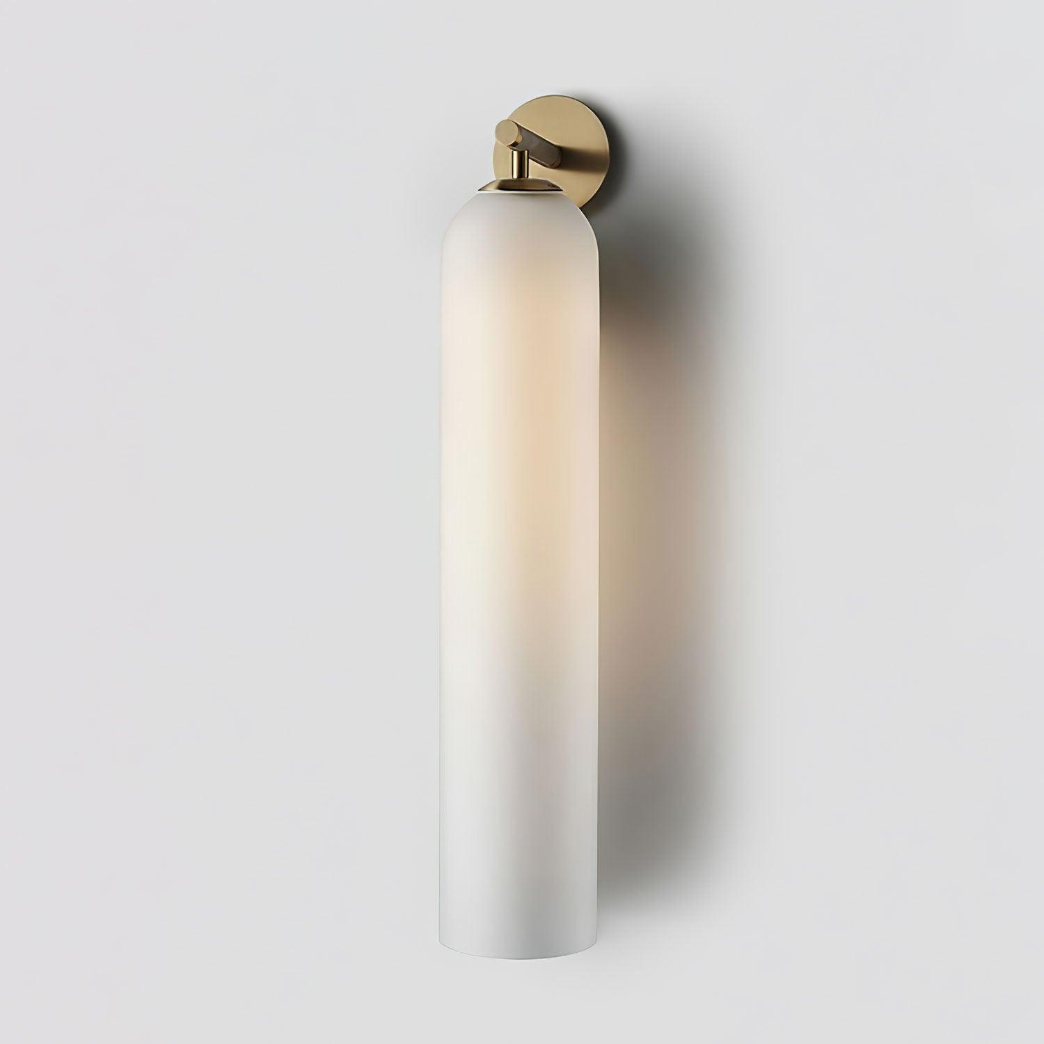 Glass Wall Lamp Modern Art Sconce Vertical Design | Metal & Glass | E26 E27 LED Compatible | Ambient Indoor Wall Lighting