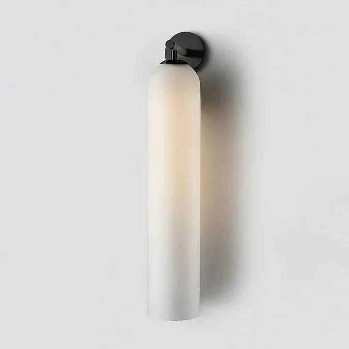 Glass Wall Lamp Modern Art Sconce Vertical Design | Metal & Glass | E26 E27 LED Compatible | Ambient Indoor Wall Lighting