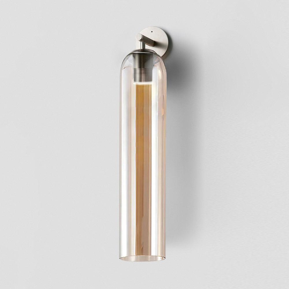 Glass Wall Lamp Modern Art Sconce Vertical Design | Metal & Glass | E26 E27 LED Compatible | Ambient Indoor Wall Lighting