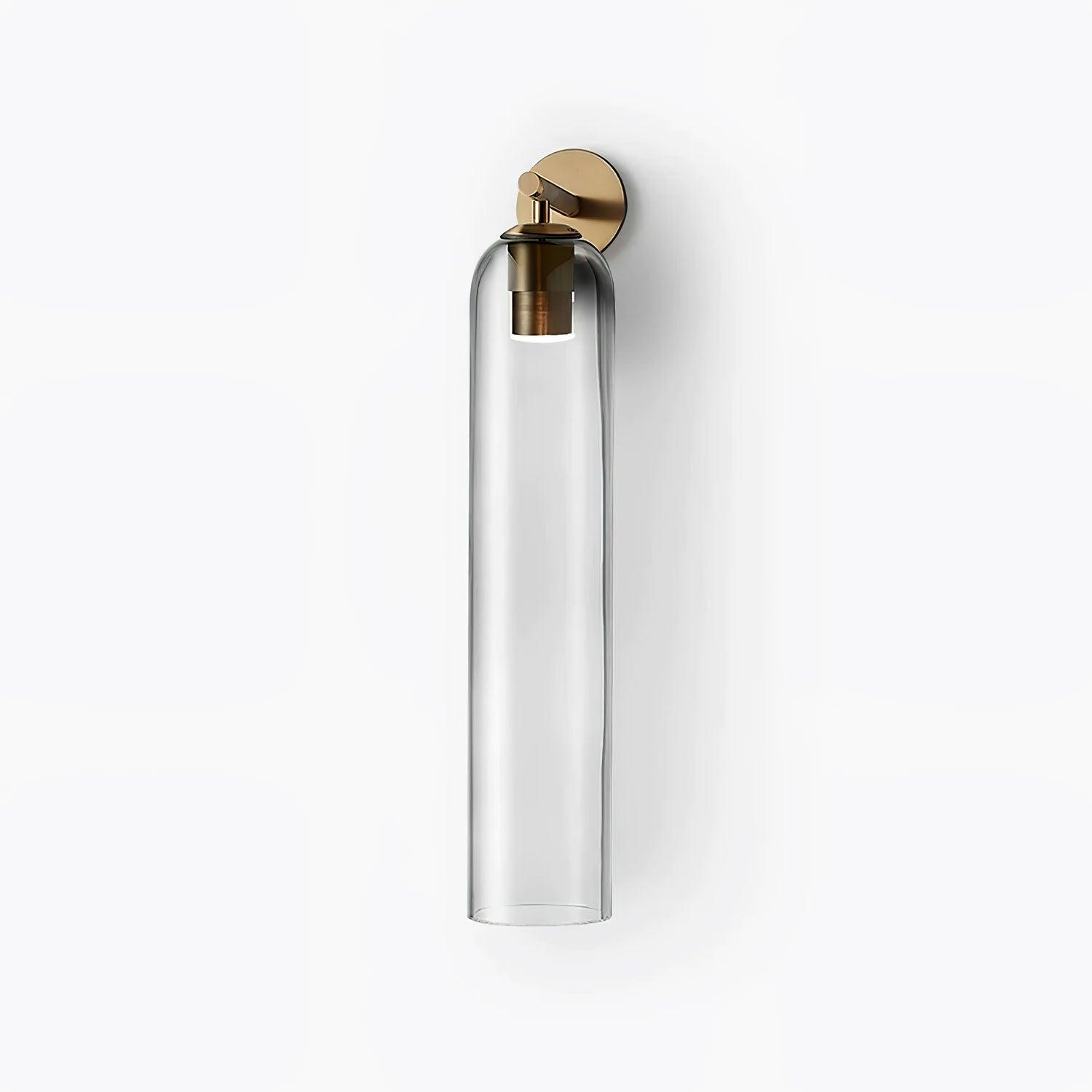 Glass Wall Lamp Modern Art Sconce Vertical Design | Metal & Glass | E26 E27 LED Compatible | Ambient Indoor Wall Lighting