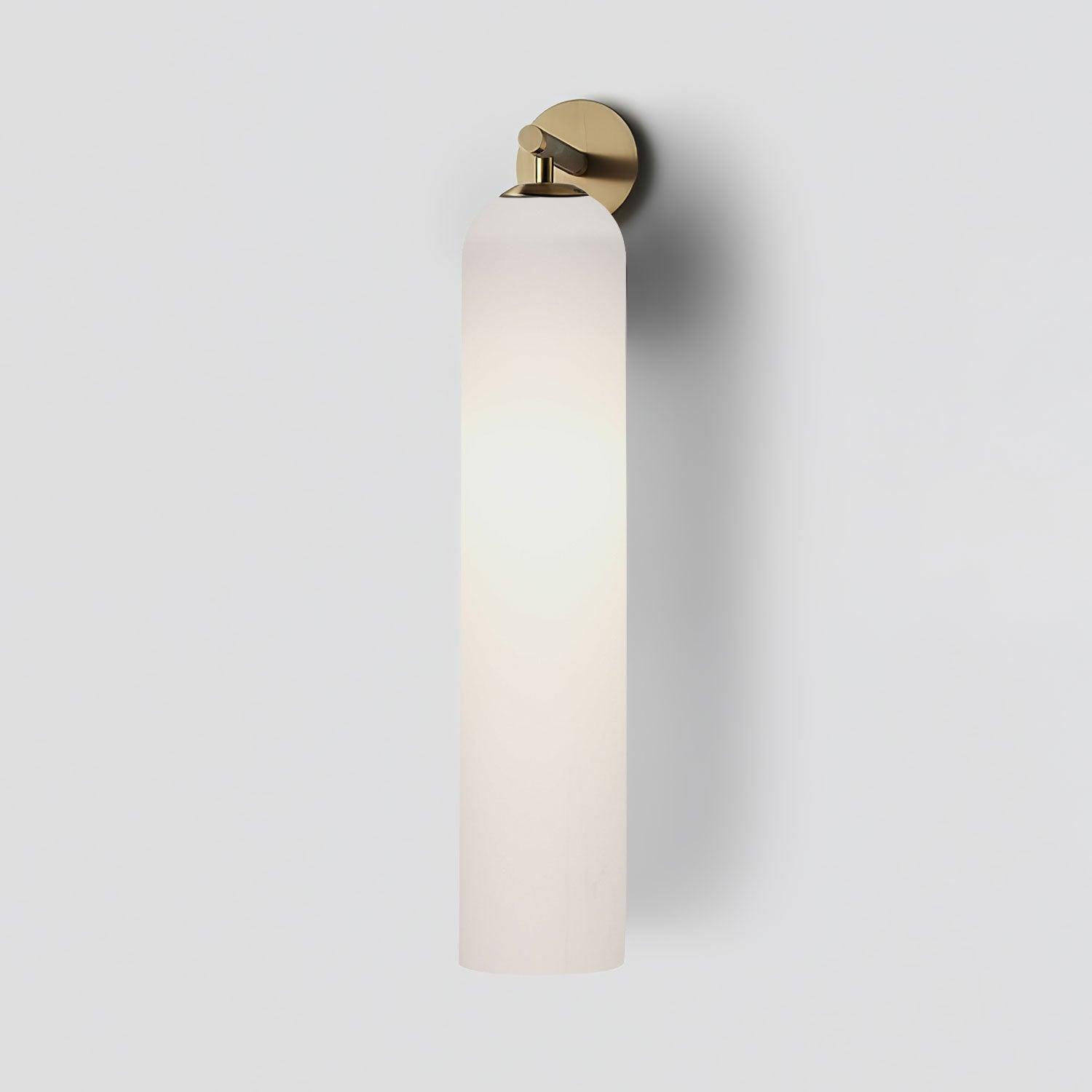 Glass Wall Lamp Modern Art Sconce Vertical Design | Metal & Glass | E26 E27 LED Compatible | Ambient Indoor Wall Lighting