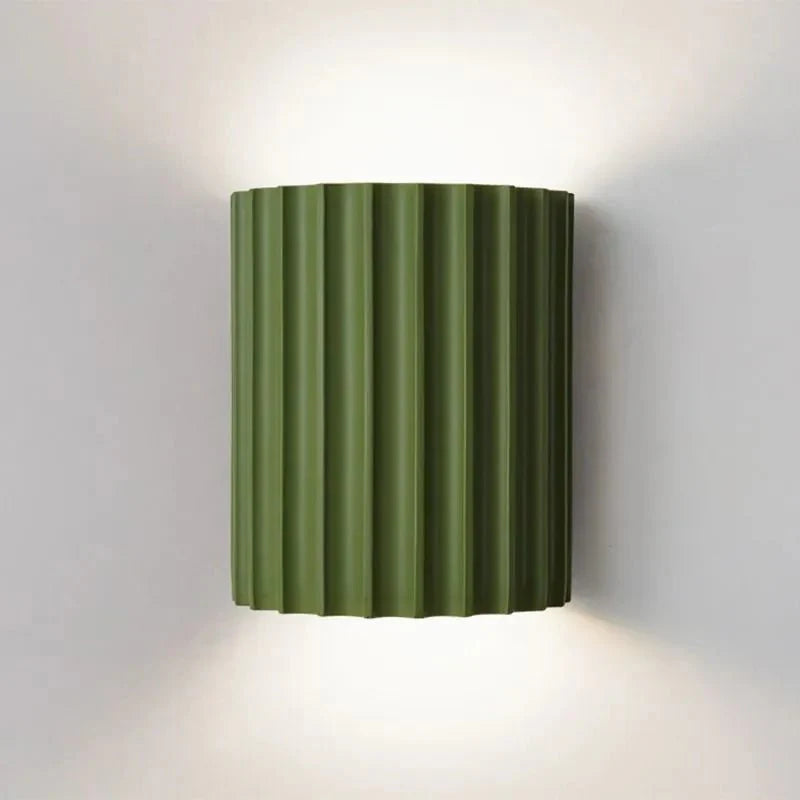 Macaron Wall Lamp Modern Decorative | Resin Hardwood | G9 LED | Indoor Accent Lighting | Bedroom Living Room Wall Light