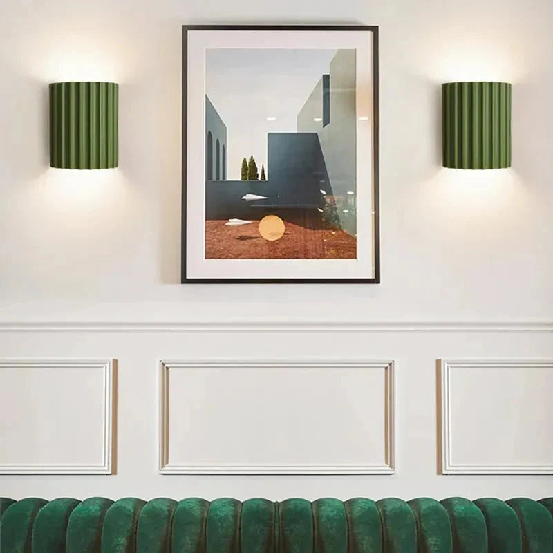 Macaron Wall Lamp Modern Decorative | Resin Hardwood | G9 LED | Indoor Accent Lighting | Bedroom Living Room Wall Light