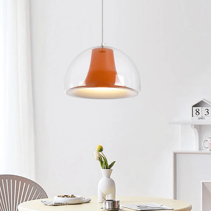 Jellyfish Glass Pendant Lamp Bauhaus Half-Round Ceiling Light | E27 LED | Modern Artistic Ambient Lighting