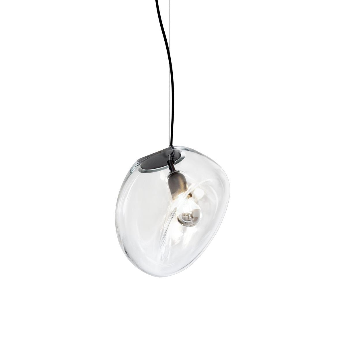 Water Drop Glass Pendant Lamp Modern Minimalist Ceiling Light | E26 E27 LED Compatible | Adjustable Hanging Cable