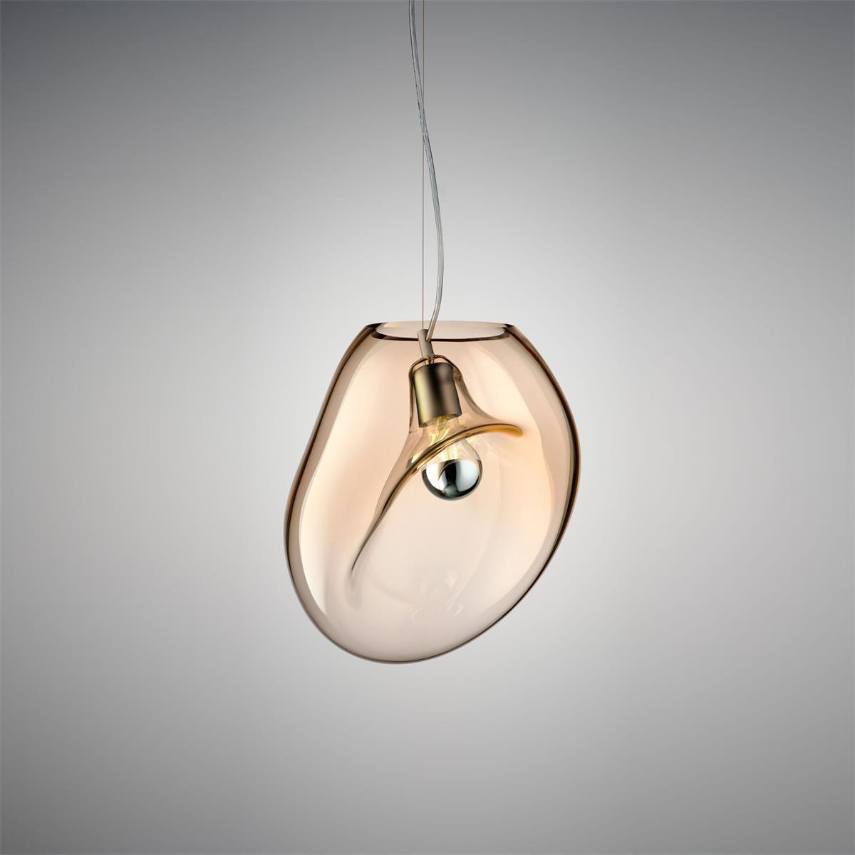 Water Drop Glass Pendant Lamp Modern Minimalist Ceiling Light | E26 E27 LED Compatible | Adjustable Hanging Cable