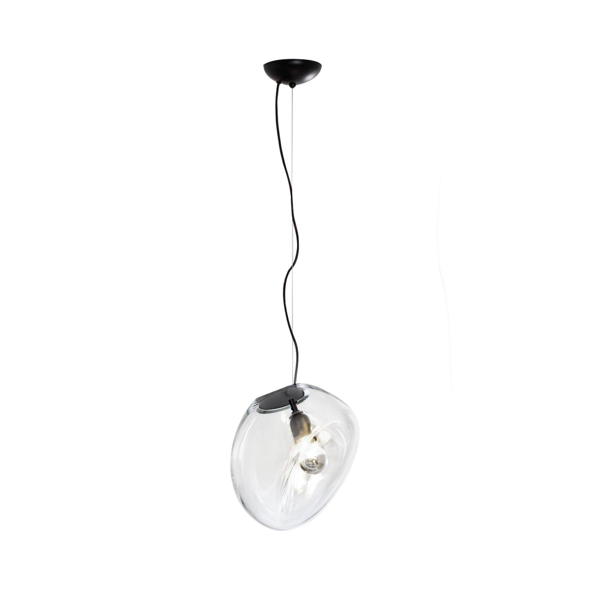 Water Drop Glass Pendant Lamp Modern Minimalist Ceiling Light | E26 E27 LED Compatible | Adjustable Hanging Cable