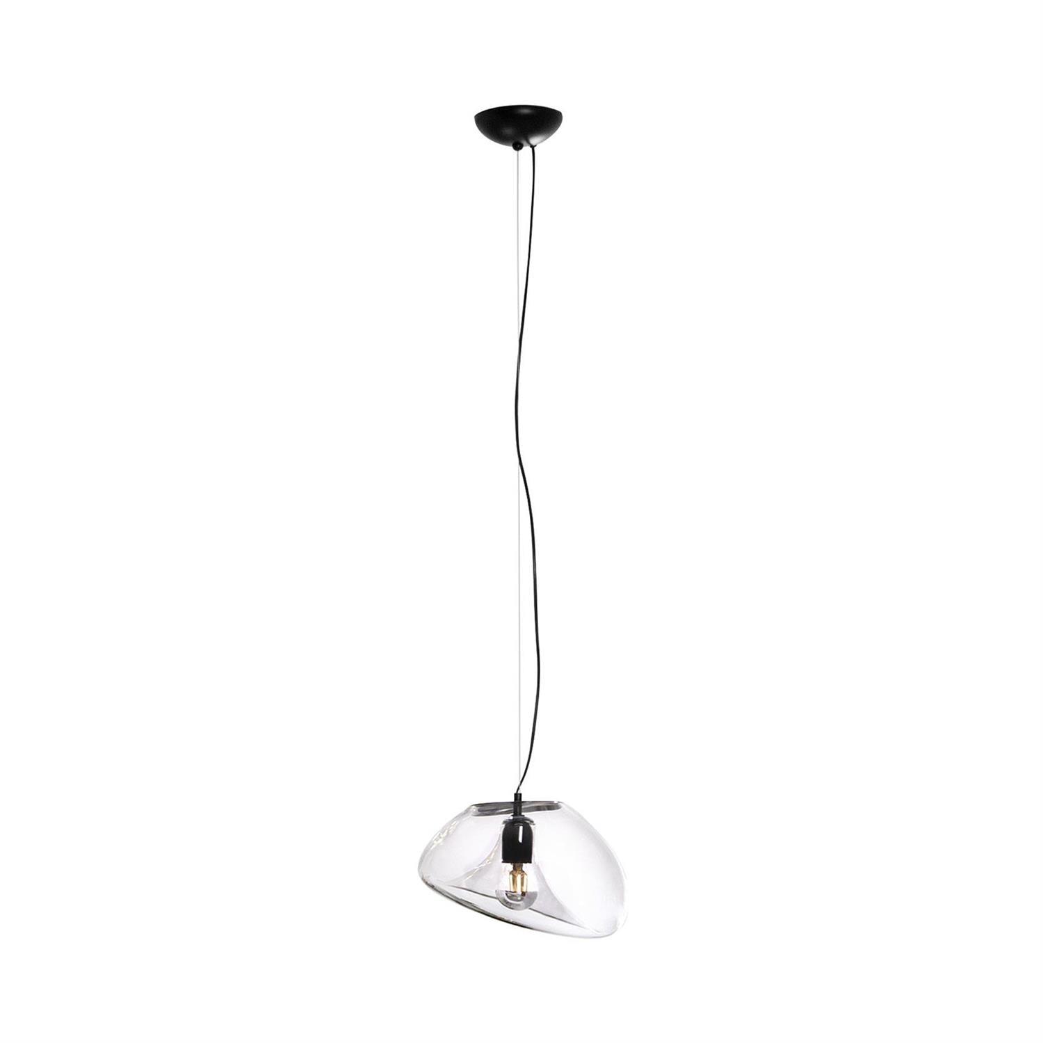Water Drop Glass Pendant Lamp Modern Minimalist Ceiling Light | E26 E27 LED Compatible | Adjustable Hanging Cable