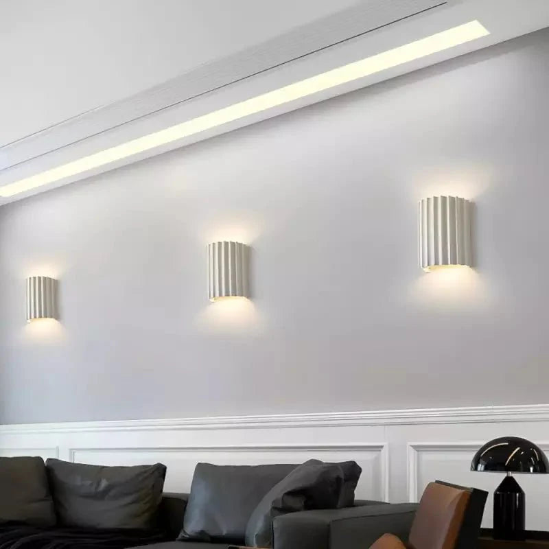 Macaron Wall Lamp Modern Decorative | Resin Hardwood | G9 LED | Indoor Accent Lighting | Bedroom Living Room Wall Light