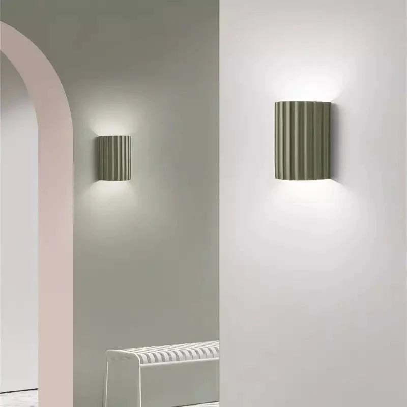 Macaron Wall Lamp Modern Decorative | Resin Hardwood | G9 LED | Indoor Accent Lighting | Bedroom Living Room Wall Light