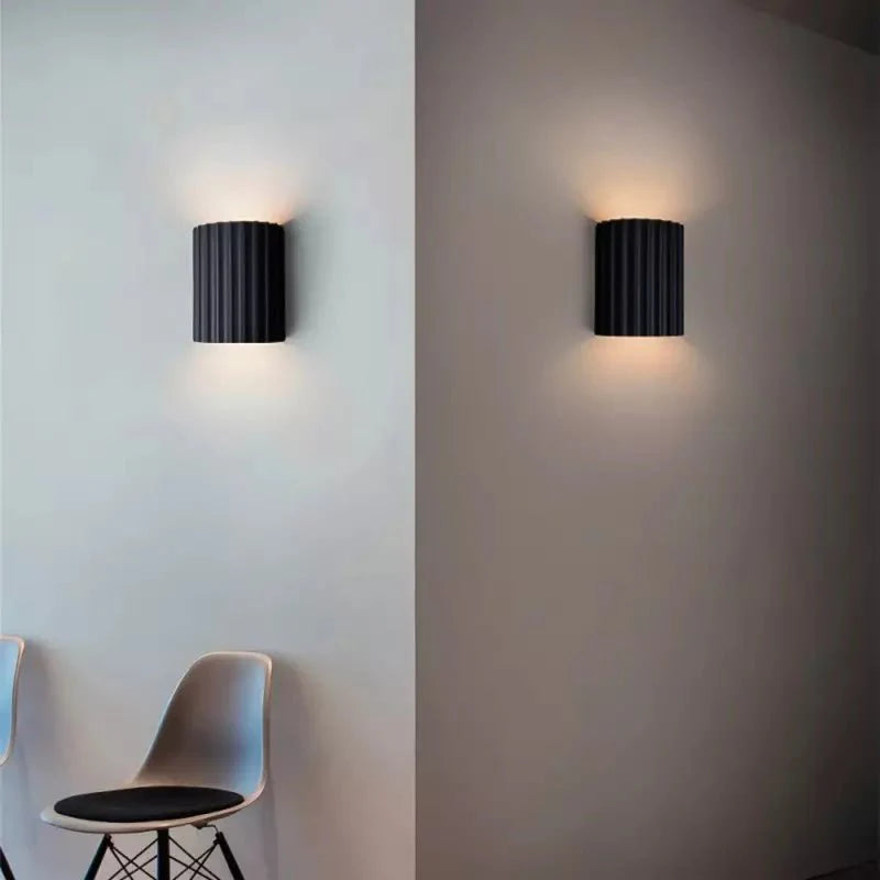 Macaron Wall Lamp Modern Decorative | Resin Hardwood | G9 LED | Indoor Accent Lighting | Bedroom Living Room Wall Light