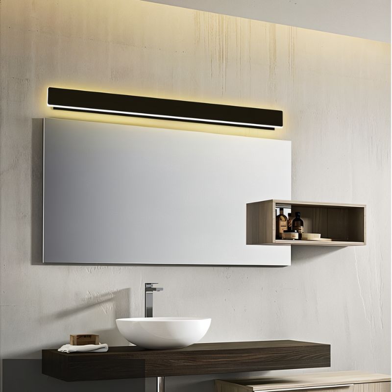 Outdoor LED Wall Lamp Modern Waterproof Sconce | Black Metal & Acrylic | Integrated Dimmable Light | Indoor & Exterior Lighting