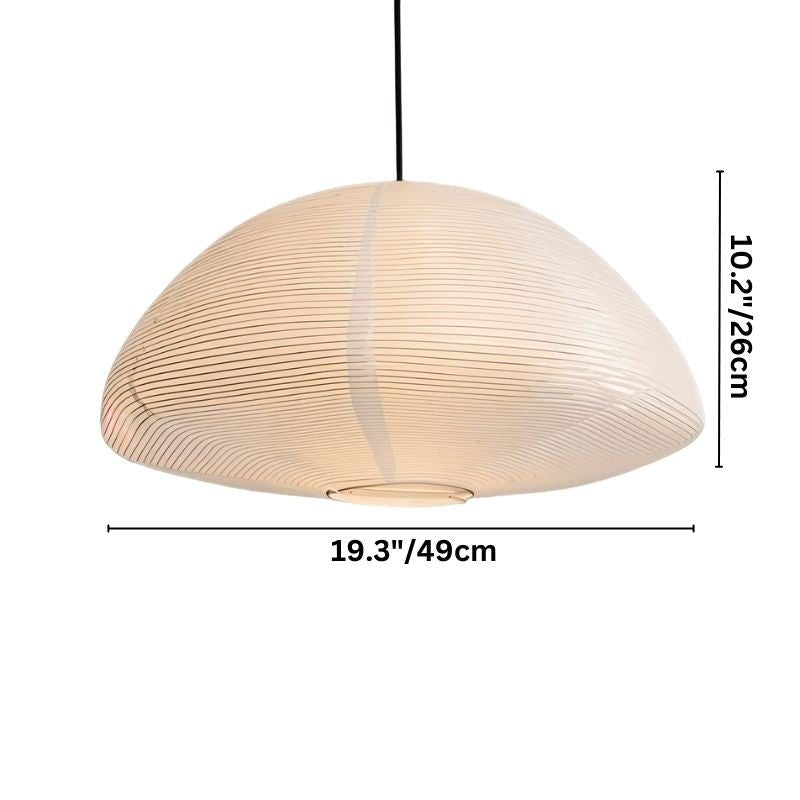 Japanese Paper Pendant Lamp Modern Hikari Lantern Light | Washed Paper Shade | E27 LED Compatible | Warm Ambient Ceiling Lighting