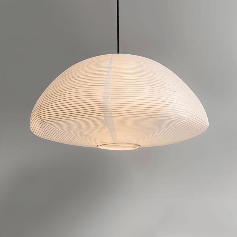 Japanese Paper Pendant Lamp Modern Hikari Lantern Light | Washed Paper Shade | E27 LED Compatible | Warm Ambient Ceiling Lighting