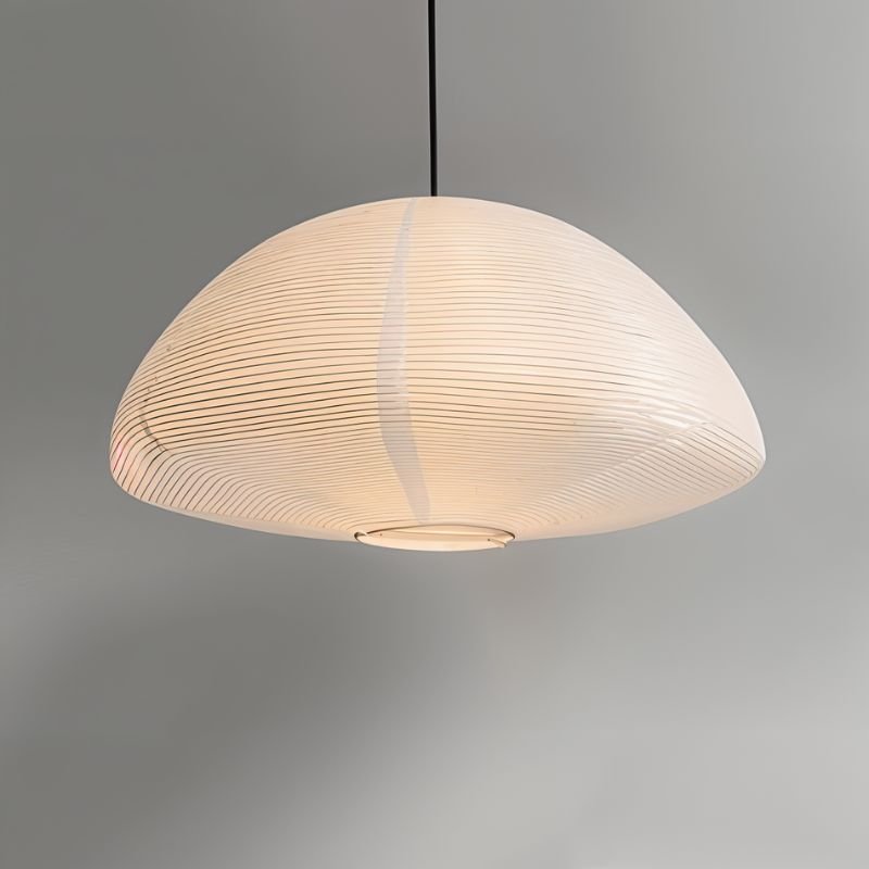Japanese Paper Pendant Lamp Modern Hikari Lantern Light | Washed Paper Shade | E27 LED Compatible | Warm Ambient Ceiling Lighting