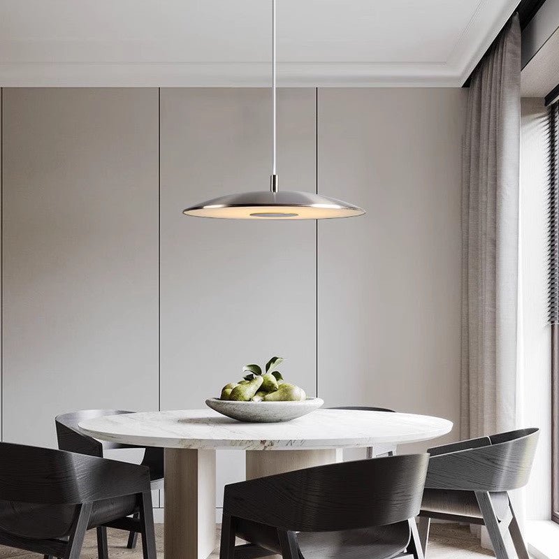 Nickel Iron LED Pendant Lamp | Modern Nordic Hanging Light | 42W LED Included | Indoor Ceiling Lighting | Living Room & Dining Area