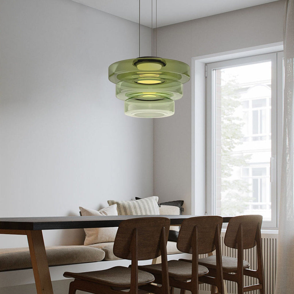 Glass Pendant Lamps in Bauhaus Style