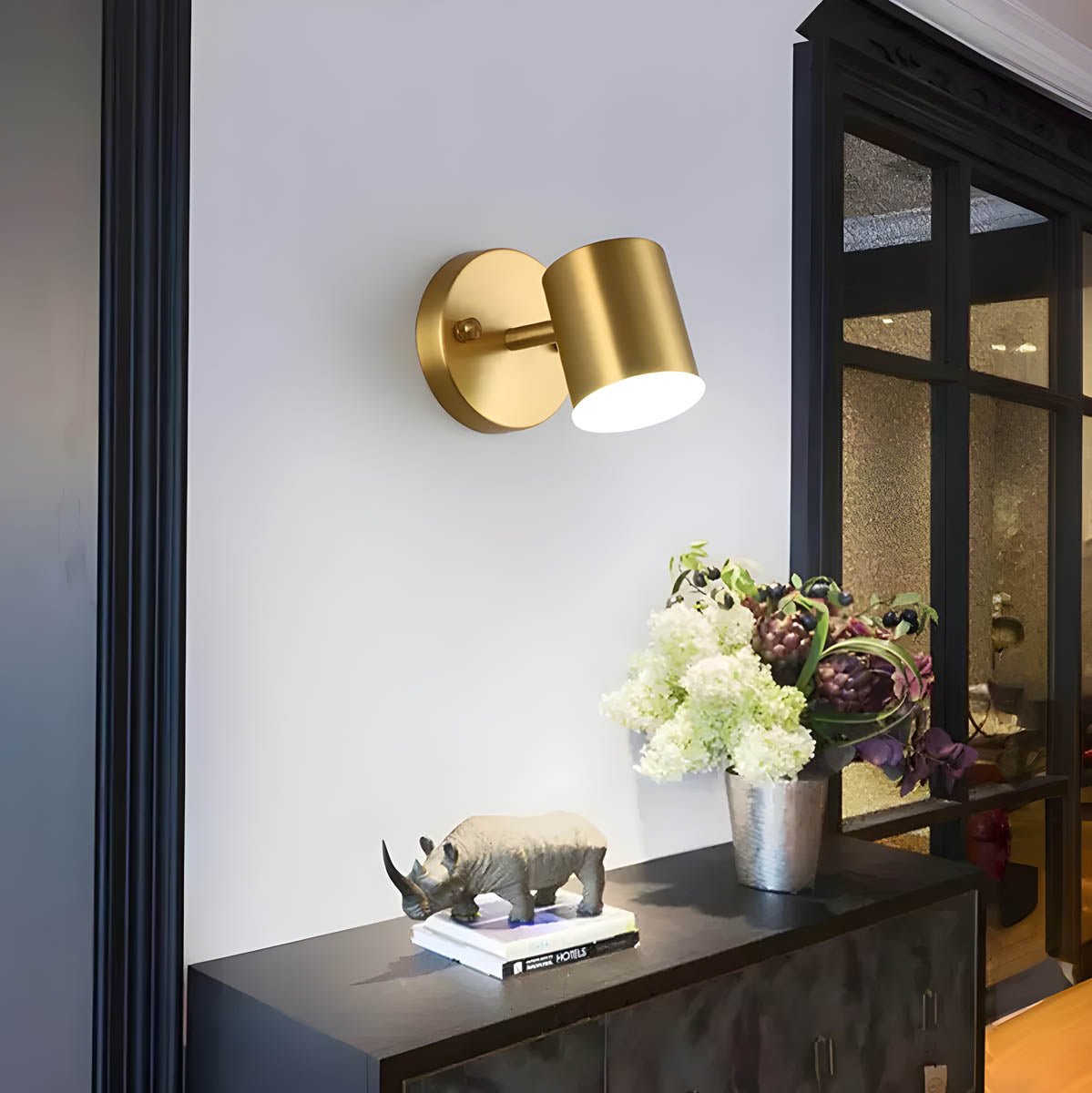 Scandinavian Copper LED Wall Lamp for Bedroom & Living Room | Slim Minimalist Design | 5W Ambient Lighting | Modern Accent Light