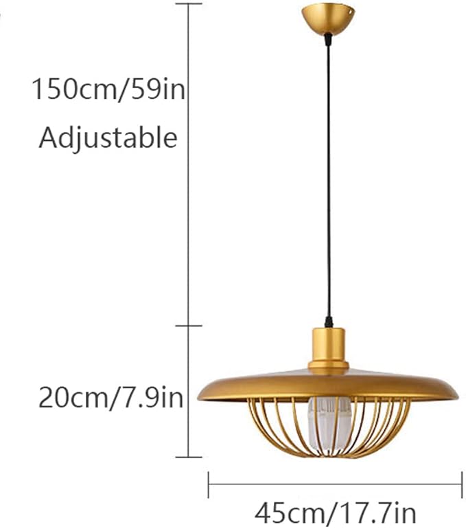 Wood Grain Pendant Lamp | Scandinavian Design Hanging Light | Aluminum & Iron | E27 Compatible | Adjustable Ceiling Lighting