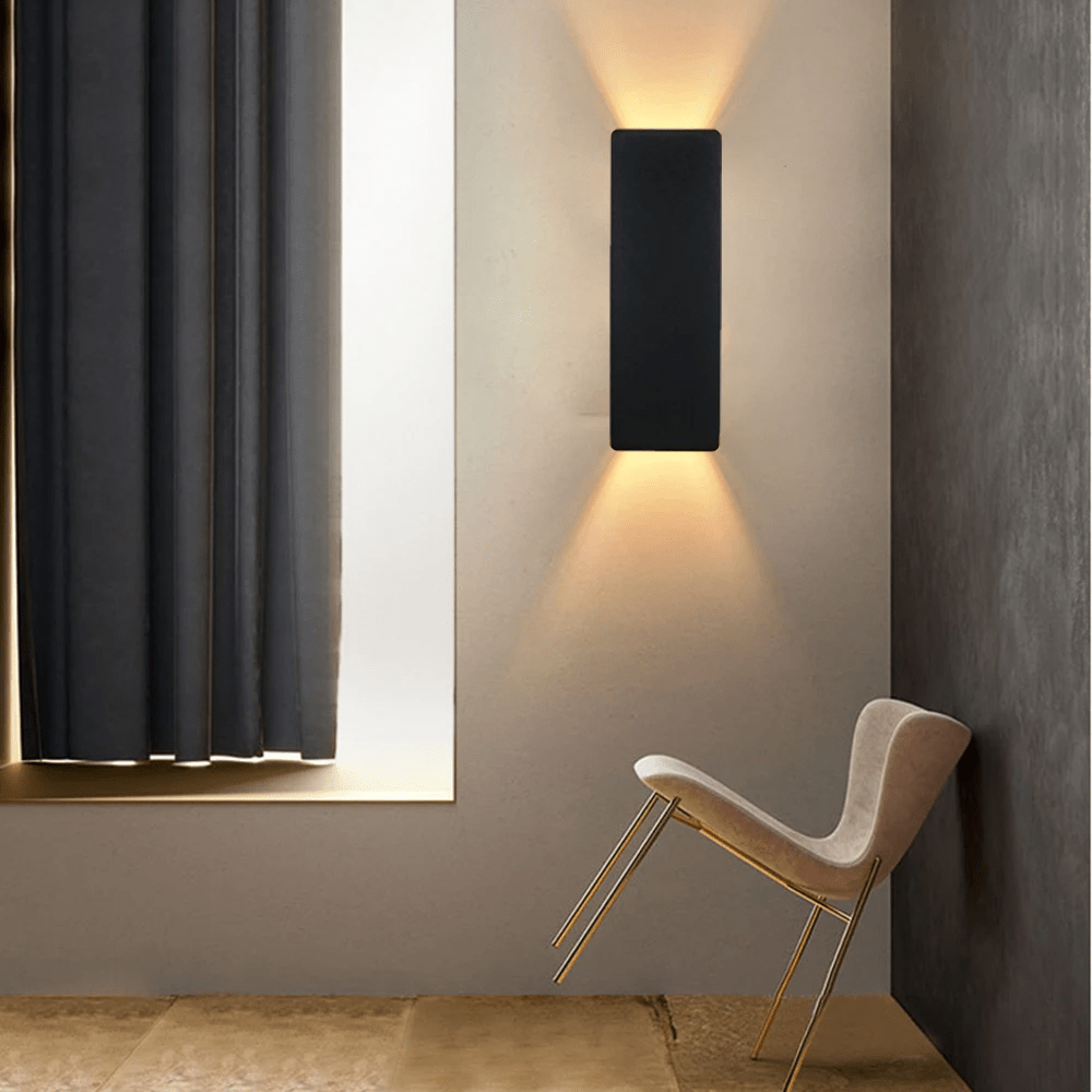 Up and Down Wall Light | Modern LED Wall Fixture | Aluminum Design | Dual Light Output | Indoor Lighting for Hallway & Bedroom