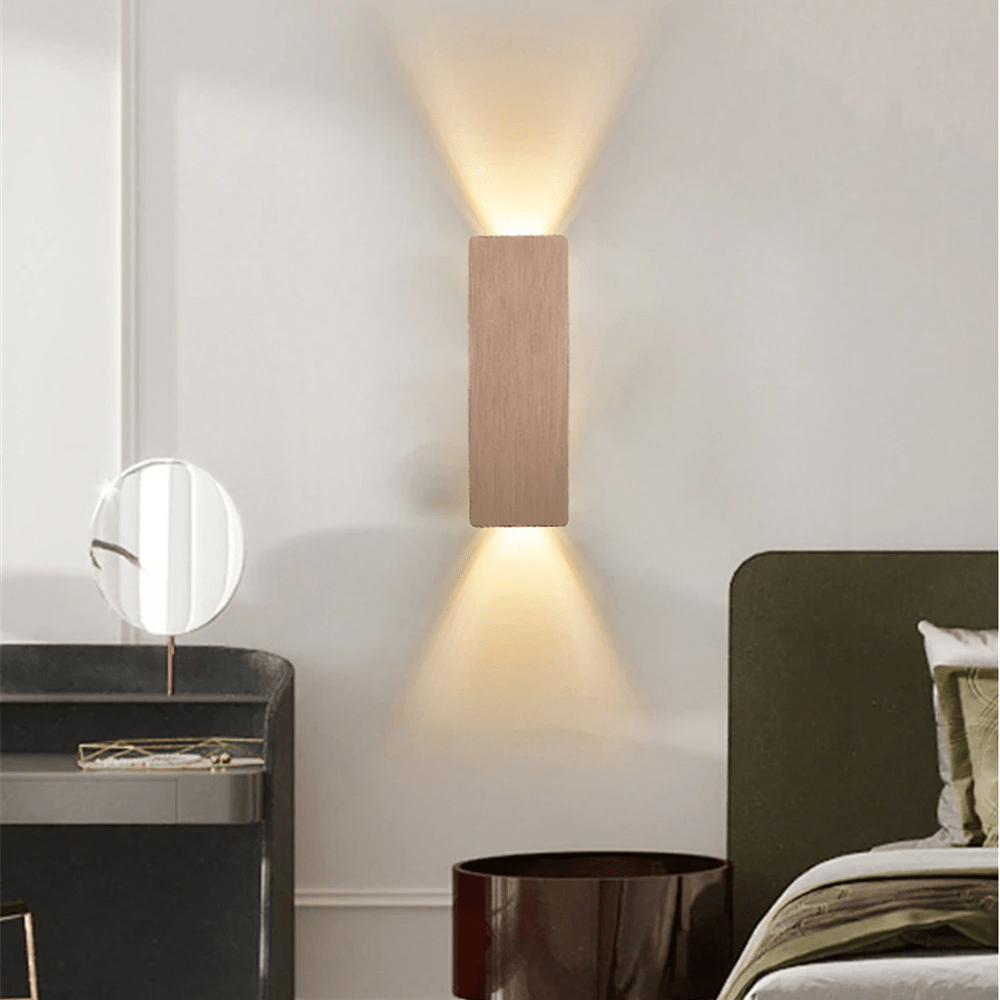 Up and Down Wall Light | Modern LED Wall Fixture | Aluminum Design | Dual Light Output | Indoor Lighting for Hallway & Bedroom
