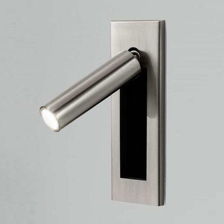 Minimalist Embedded Bedside Wall Sconce | Aluminum & Metal | Integrated 3000K LED | Adjustable Warm Light | Bedroom Accent