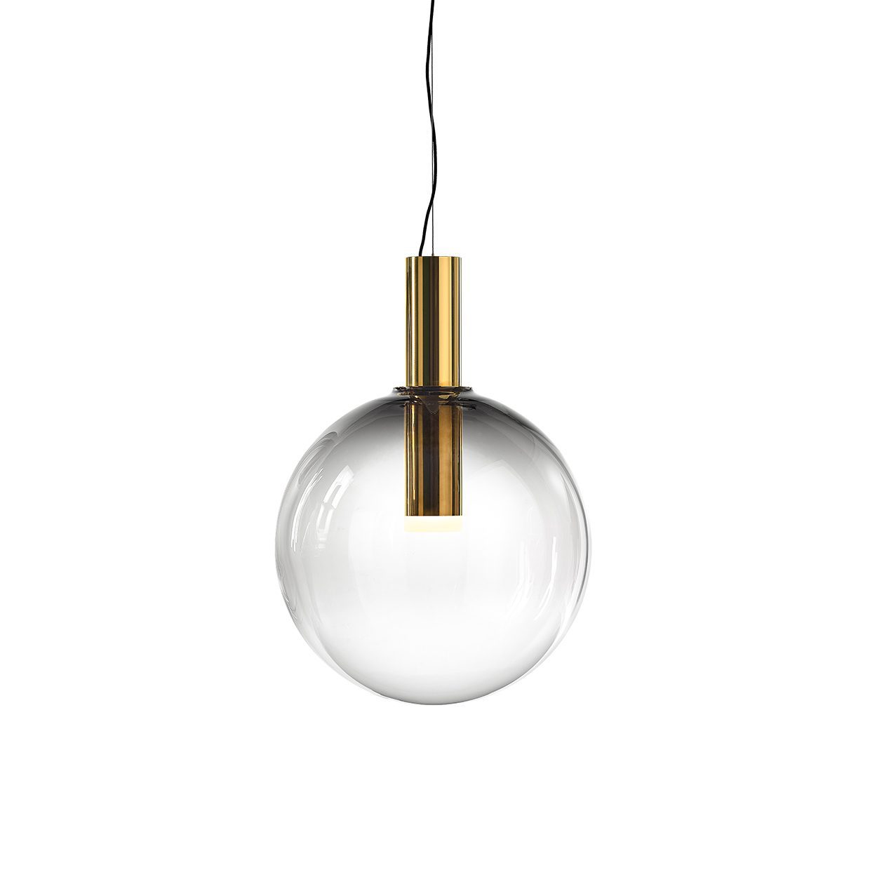 Isabel Pendant Lamp | Glass & Metal Design Hanging Light | GU10 Compatible | Soft Diffused Lighting | Bedroom & Living Space