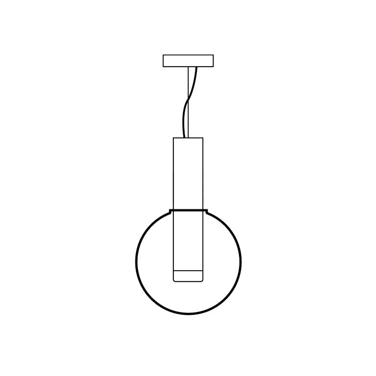 Isabel Pendant Lamp | Glass & Metal Design Hanging Light | GU10 Compatible | Soft Diffused Lighting | Bedroom & Living Space