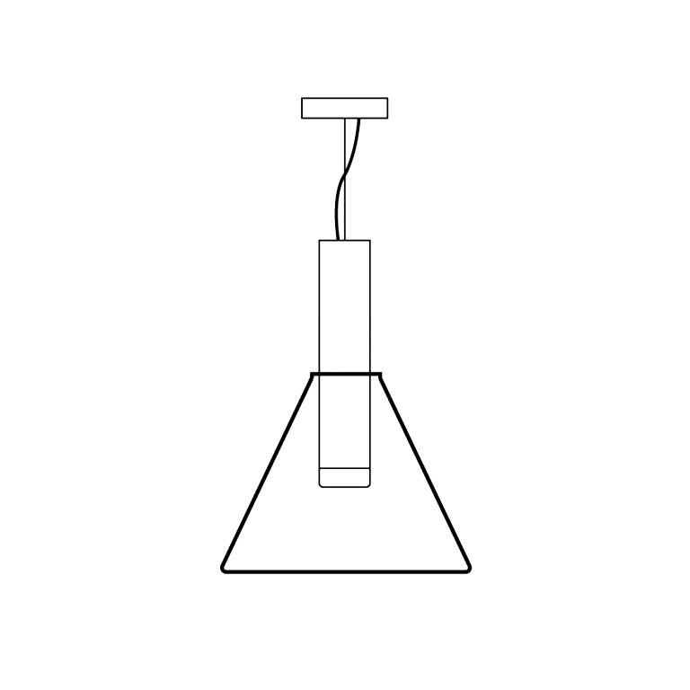 Isabel Pendant Lamp | Glass & Metal Design Hanging Light | GU10 Compatible | Soft Diffused Lighting | Bedroom & Living Space