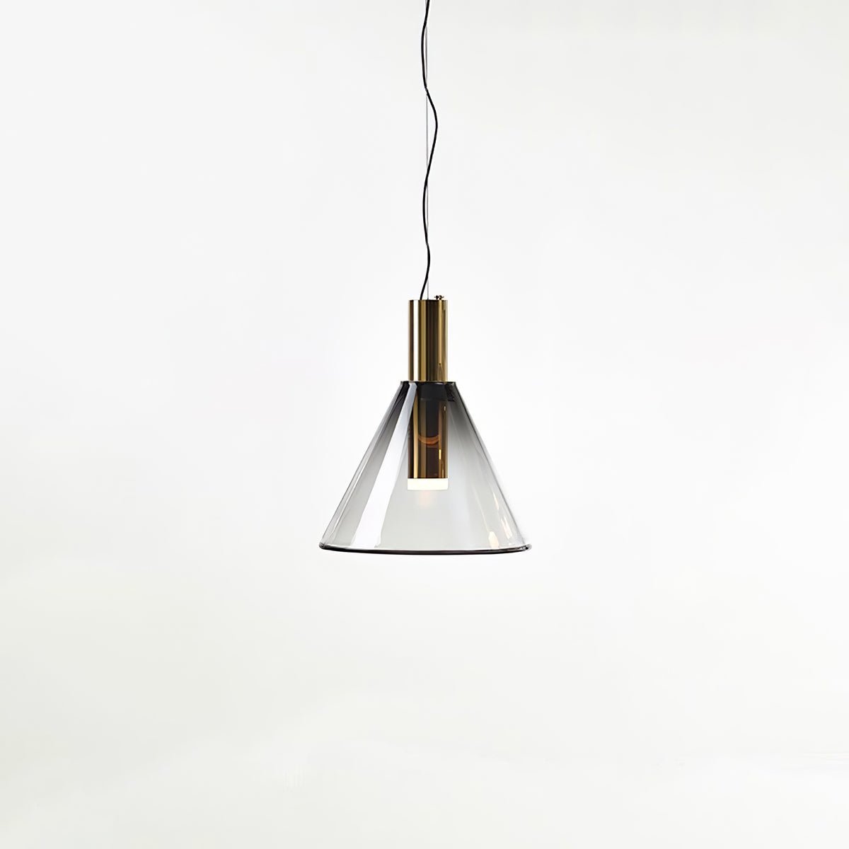 Isabel Pendant Lamp | Glass & Metal Design Hanging Light | GU10 Compatible | Soft Diffused Lighting | Bedroom & Living Space