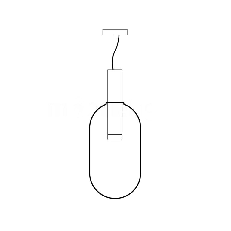 Isabel Pendant Lamp | Glass & Metal Design Hanging Light | GU10 Compatible | Soft Diffused Lighting | Bedroom & Living Space