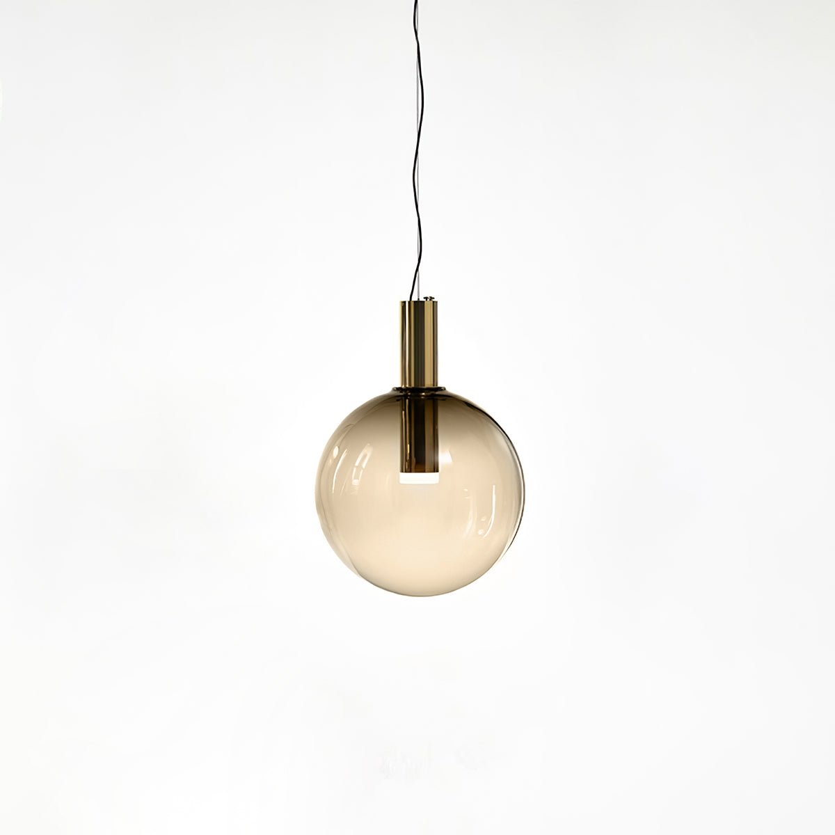 Isabel Pendant Lamp | Glass & Metal Design Hanging Light | GU10 Compatible | Soft Diffused Lighting | Bedroom & Living Space