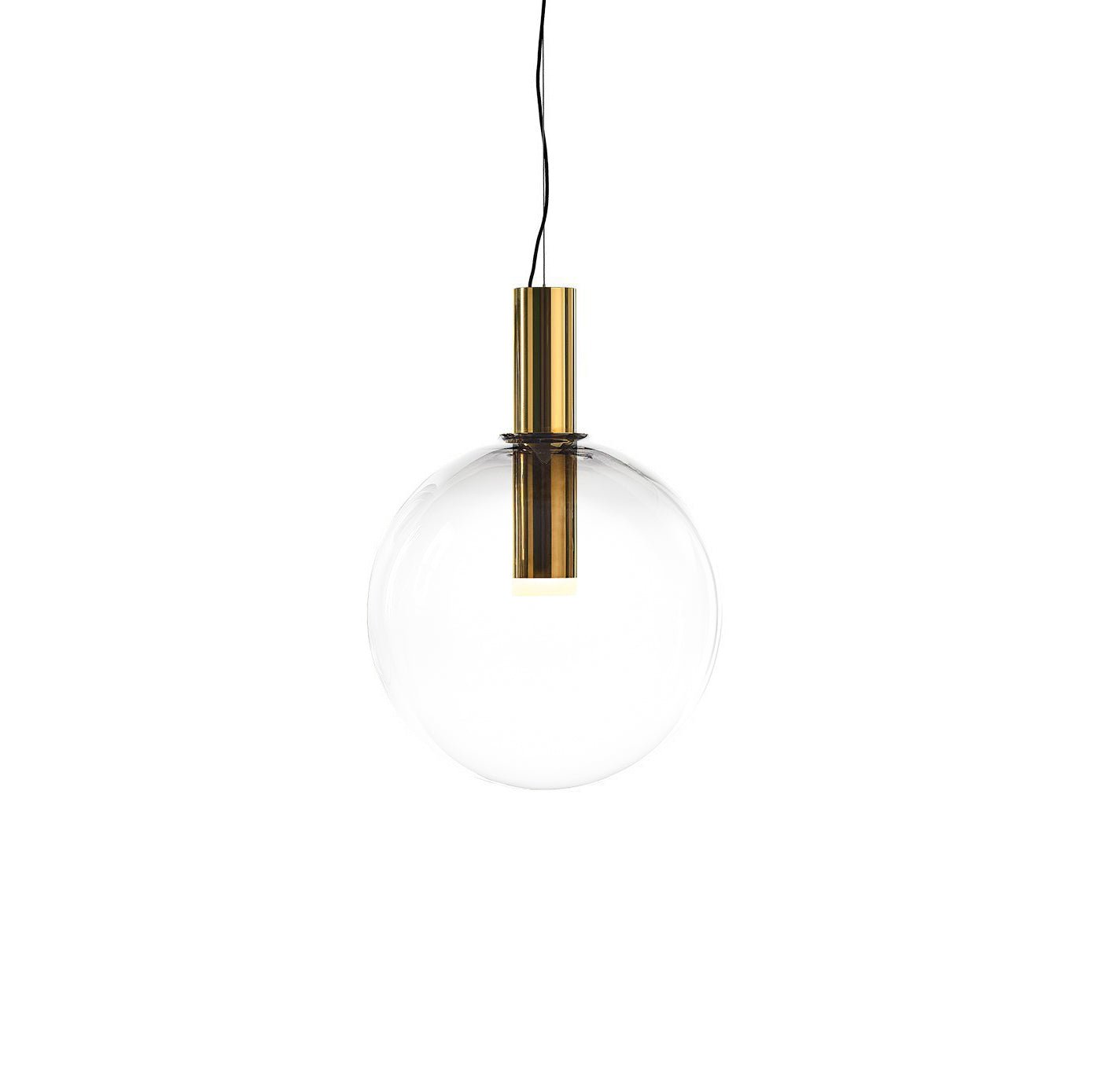 Isabel Pendant Lamp | Glass & Metal Design Hanging Light | GU10 Compatible | Soft Diffused Lighting | Bedroom & Living Space