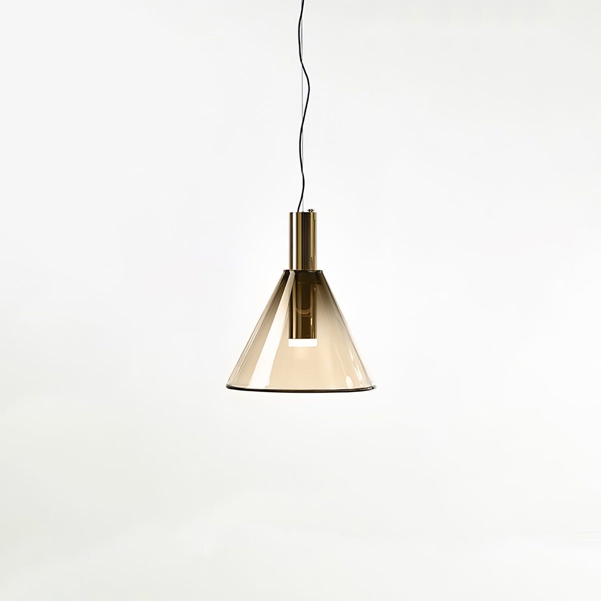 Isabel Pendant Lamp | Glass & Metal Design Hanging Light | GU10 Compatible | Soft Diffused Lighting | Bedroom & Living Space